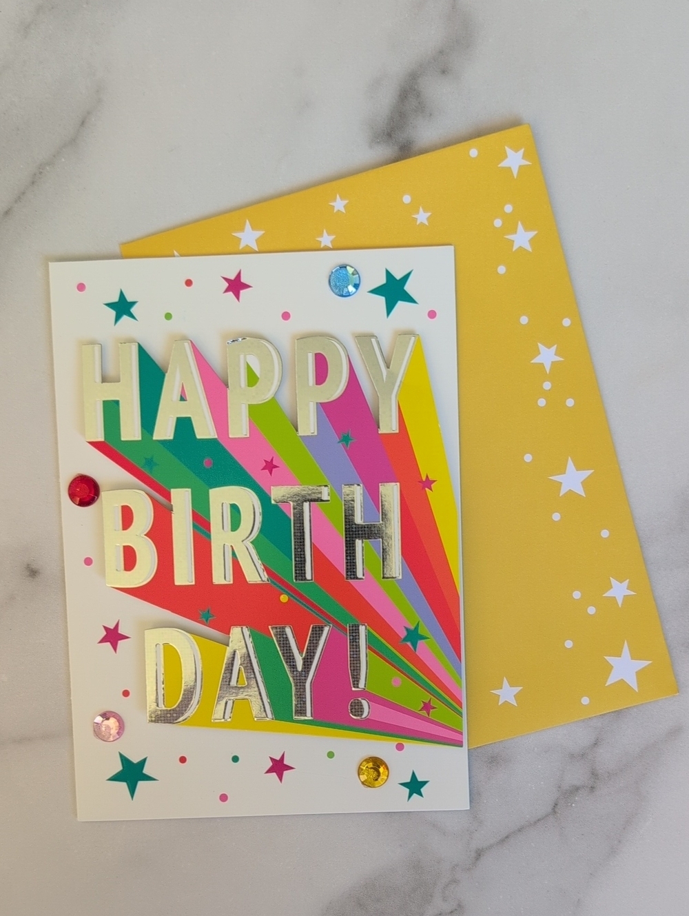 "Happy Birthday" Multicolor Pop Card - Unbranded